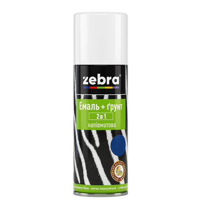 Емаль+грунт 2в1 400мл ZEBRA